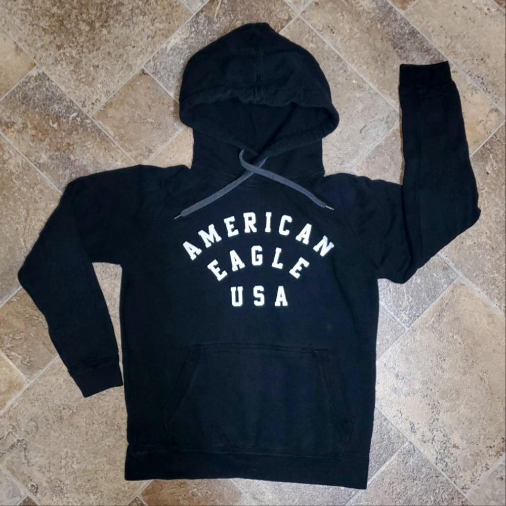 American Eagle Outfitters Logo Pullover Hoodie Sweatshirt